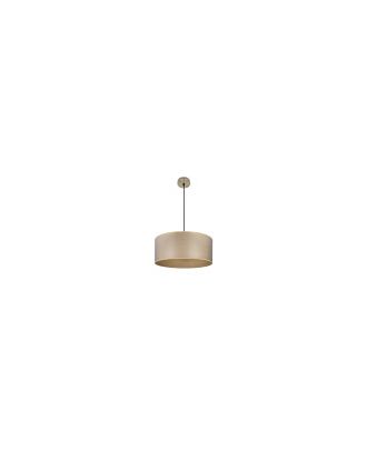 Colgante Tania 1xe27 Cuero/madera Clara Regx50x50 Cm