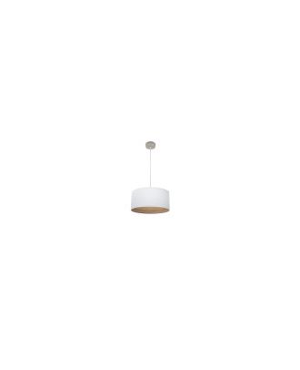 Colgante Tatiana 1xe27 Niquel/blanco-mad.Clara Regx40x40 Cm