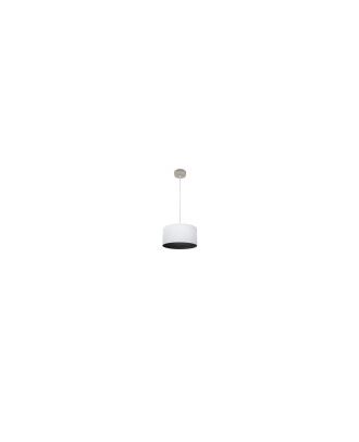 Colgante Tatiana 1xe27 Niquel/blanco-mad.Negra Regx30x30 Cm