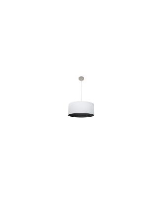 Colgante Tatiana 1xe27 Niquel/blanco-mad.Negra Regx50x50 Cm