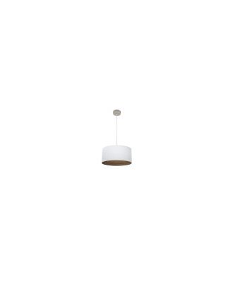 Colgante Tatiana 1xe27 Niquel/blanco-mad.Oscura Regx40x40 Cm