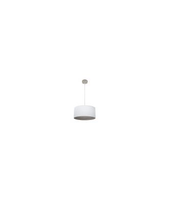 Colgante Tatiana 1xe27 Niquel/blanco-mad.Gris Regx40x40 Cm