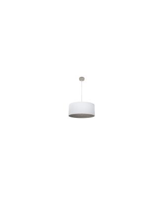 Colgante Tatiana 1xe27 Niquel/blanco-mad.Gris Regx50x50 Cm
