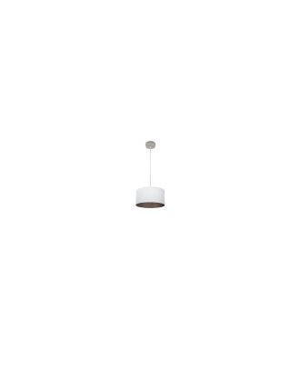 Colgante Tatiana 1xe27 Niquel/blanco-oxido Regx30x30 Cm