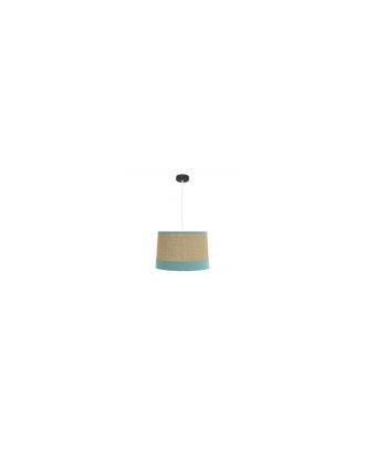 Colgante Tietar 1xe27 Saco/turquesa  Regx40x40 Cm