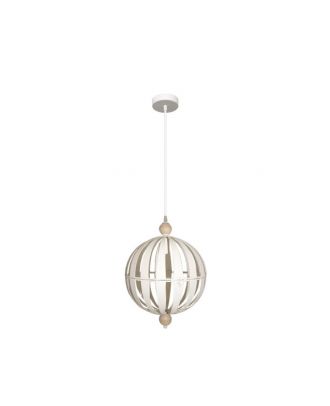 Colgante Trentino 1xe14 Blanco/haya Regx31x31cm