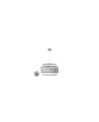 Colgante 3P Camerun 3xe27 Cromo/blanco/gris Regx50x50 Cm