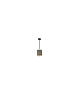 Colgante Vizela Neg/oro Envejecido 1xe27 Regx21x21 Cm