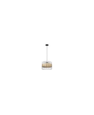 Colgante Zenda 1xe27 Forja/ratan Regx45x45 Cm