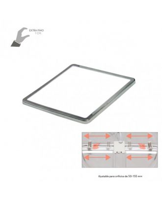 Downlight 15w 5500k Cromo Providencia 1280lm 1x17,5x17,5 Cm De Empotrar Corte Ajustable 5x5-15,58x15,58 Cm