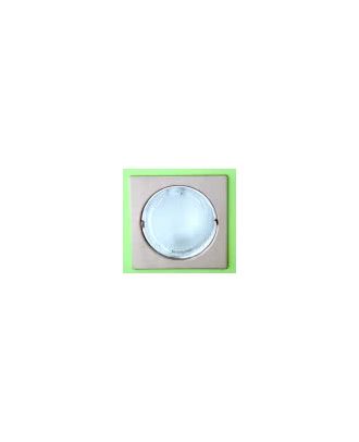 Downlight Empotrar 1xe27  9x18,8x18,8 Cm S/bom.cuadrad.niquel  Corte 17d