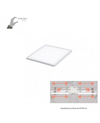 Downlight 8w 5500k Blanco Providencia 586lm 1x11,8x11,8 Cm De Empotrar Corte Ajustable 4,5x4,5-8x8 Cm