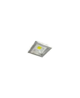 Downlight Cuad. Poseidon Led 20w 2000lm Niquel 19x19x8 6500k