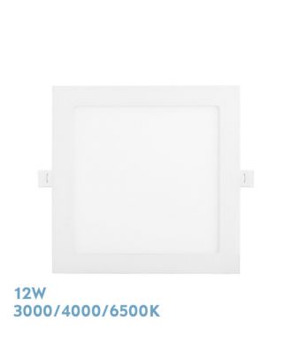 Downlight Empotrar Abaco 12w 3000-4000-6500k Blanco 1080lm Cuadrado 1,3x17x17cm Corte 15d