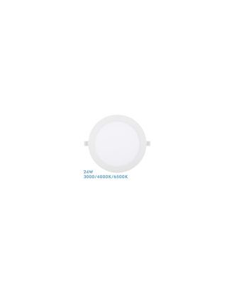 Downlight Empotrar Silex 24w 3000-4000-6500k Blanco 2160lm Redondo 22,5d Corte 20d