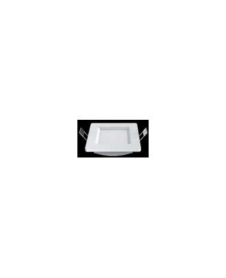 Downlight Led Intego Cuadrado 8w 330lm 3,2x11x11 Blanco 4000k Corte 9x9 Cm 