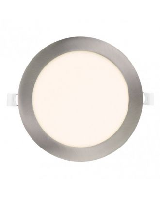 Downlight Obsidiana 24w 4000k Niquel Redondo 2040lm 2,5x30x30 Cm Corte 27,5 Cm