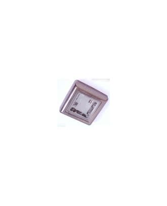 Downlight Sup. Cuadrado 2xe27 Niquel 6x25x25  Cm