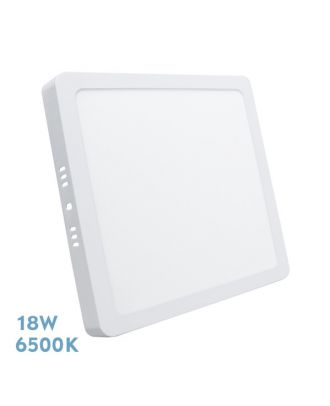 Downlight Superficie Cuadrado Selenita 18w 6500k Blanco 1620 Lm 2,8x22,5x22,5 Cm