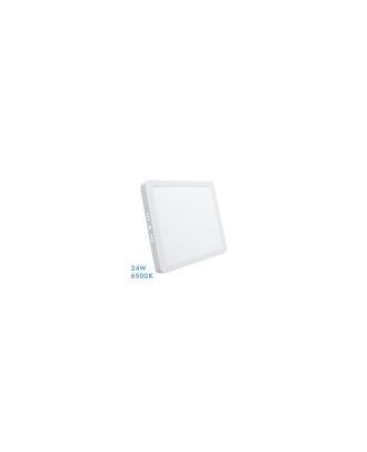 Downlight Superficie Cuadrado. Selenita 24w 6500k Blanco  2160 Lm 2,8x28,5x28,5 Cm