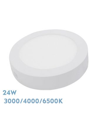 Downlight Superf.diorita 24w 3000k-4000k-6500k Blanco 2160lm 3,5x29x29 Cm
