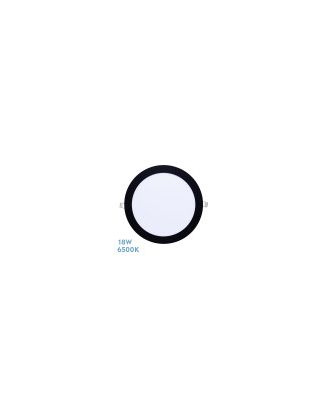 Downlight Tanzanita 18w 6500k Negro 1620lm 1,3x21,8x21,8 Cm Corte 20,5d