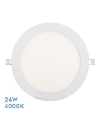 Downlight Tanzanita 24w 4000k Blanco 2160lm 1,3x22,5x22,5 Cm Corte 20d