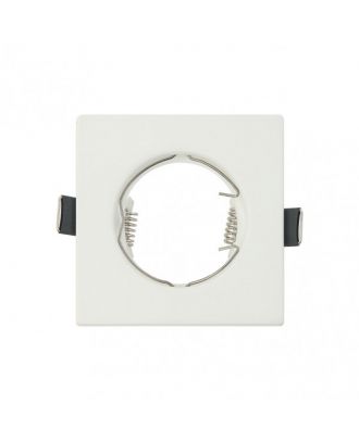 Empotrable  Magura 1xgu10  Cuadrado Blanco Mate 2,5x8,2x8,2  Cm Corte 6 Portalamparas Incluido