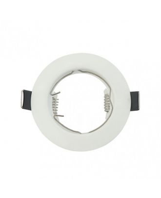 Empotrable  Magura 1xgu10  Redondo Blanco Mate 2,5x8x8 Cm Corte 6 Portalamparas Incluido
