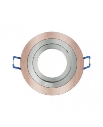 Empotrable Orient.cenote 1xgu10 Redondo Champ/crom 2x9,2x9,2 Cm 8 De Corte.c/portalampara