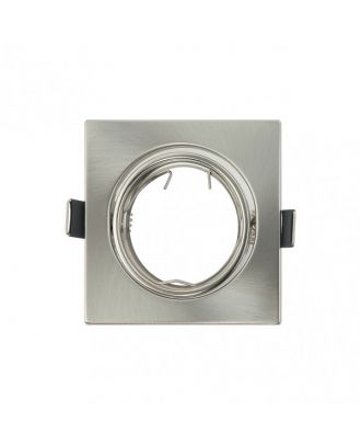 Empotrable  Orient. Magura 1xgu10  Cuad. Niquel  2,5x8,2x8,2  Cm Corte 6 Portalamparas Incluido