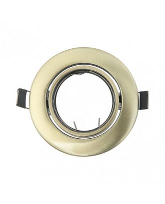 Empotrable  Orient. Magura 1xgu10  Red.cuero  2,5x9x9 Cm Corte 6 Portalamparas Incluido