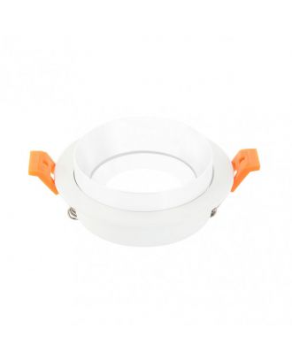 Empotrable Orient.son Doong 1xgu10 Redondo Blanco 1,5x9,2x9,2 Cm 8 De Corte.c/portalampara