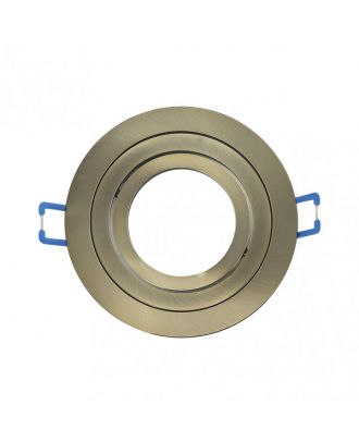 Empotrable Orientable Cenote 1xgu10 Redondo Cuero 2x9,2x9,2 Cm 8 De Corte.c/portalampara