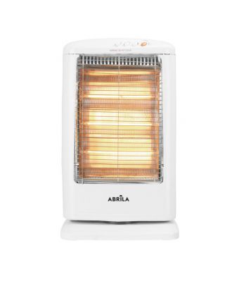 Estufa Elect.candente 1200w Blanco 3pot Oscilante 3elem.antivuelco,asa 55x33x23 Cm