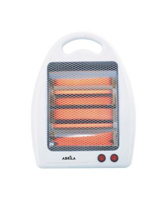 Estufa Elect.de Cuarzo Igneo 800w Blanco 2potencias 2elementos Portatil C/asa Antivuelco 39,5x30x14,5 cm