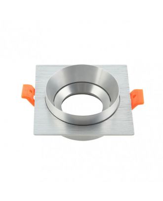 Empotrable Orient.son Doong 1xgu10 Cuadrado Alu/cr 1,5x9,2x9,2 Cm 8 De Corte.c/portalampara