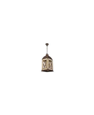 Farol Pequeño Califa 1xe27 Oro Viejo/Beis Regx17x17 Cm