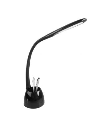 Flexo Cobain Negro 8w 595lm 5000k Reg.inten.tactil Flexible Orientable Portalapices 40x11,5x22,5 Cm