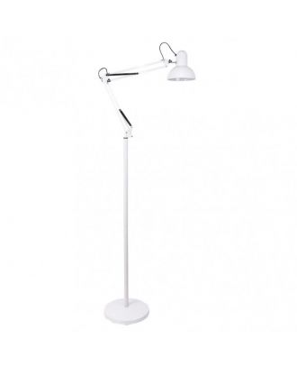 Flexo De Pie Articulable Rutilo 1xe27 Blanco 180x28x28 Cm