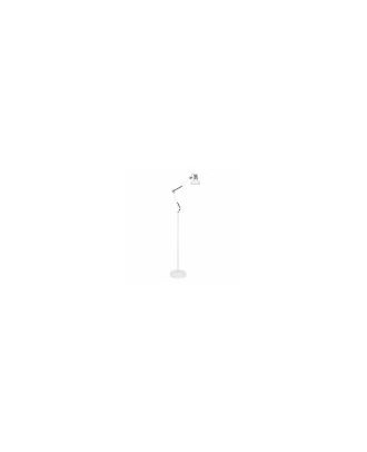 Flexo De Pie Articulable Rutilo 1xe27 Blanco/cromo 180x28x28 Cm