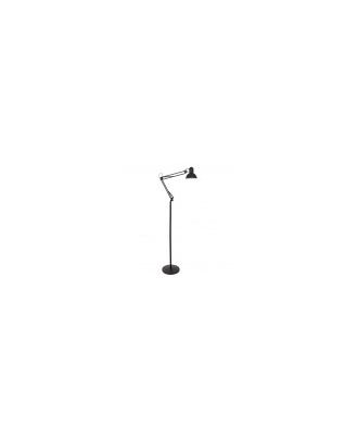 Flexo De Pie Articulable Rutilo 1xe27 Negro Mate 180x28x28 Cm