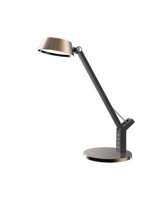 Flexo Goya Cobre/negro 8w 590lm 3000k, 4000k, 6500k Regulable Intensidad Puerto USB Tactil 40,4x17,1x31,6 Cm