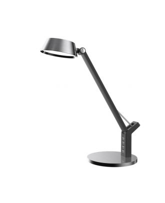 Flexo Goya Niquel/negro 8w 590lm 3000k, 4000k, 6500k Regulable Intensidad Puerto USB Tactil 40,4x17,1x31,6 Cm