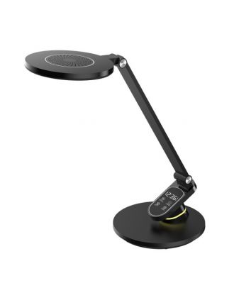 Flexo Hamlet Negro 10w 800lm 3000-4500-6000k  Hora Reg.intensidad Aviso Descanso 44,3x19,1x28,3cm