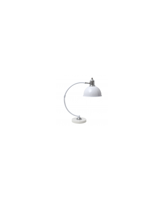 Flexo Lujan 1xe27 Blanco Brillo/cromo 46x15x36 Cm
