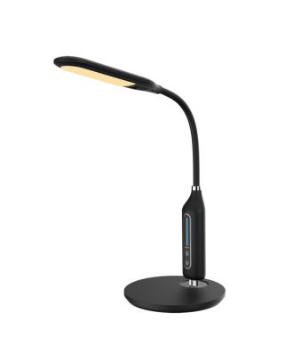 Flexo Mezcla Negro 8w 590lm 3000-4500-6000k Flexible Reg.intens. Memoria Tactil 37,5x18,5x31,2cm