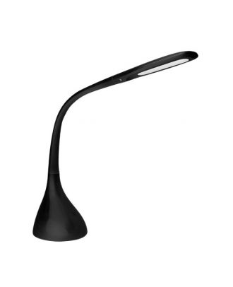 Flexo Rilke Negro 8w 595lm 5000k Reg.intens.tactil Flexible Orientable 45x13,5x33 Cm