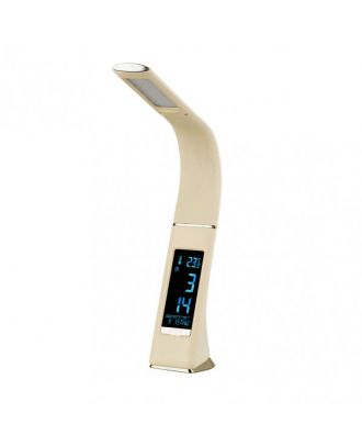 Flexo Flexib. 5w Barita 4000k Beis/cromo Digital  400lm C/fecha-hora-temp.3 Grados Intens