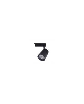 Foco Carril 20w 4000k Telma Negro 1800lm 36º Orientable 330º Regx15,5x8,2 Cm